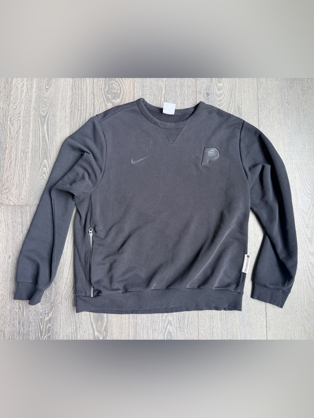 Nike NBA Pacers Standard Issue Crewneck Sweatshirt in Black Size XL